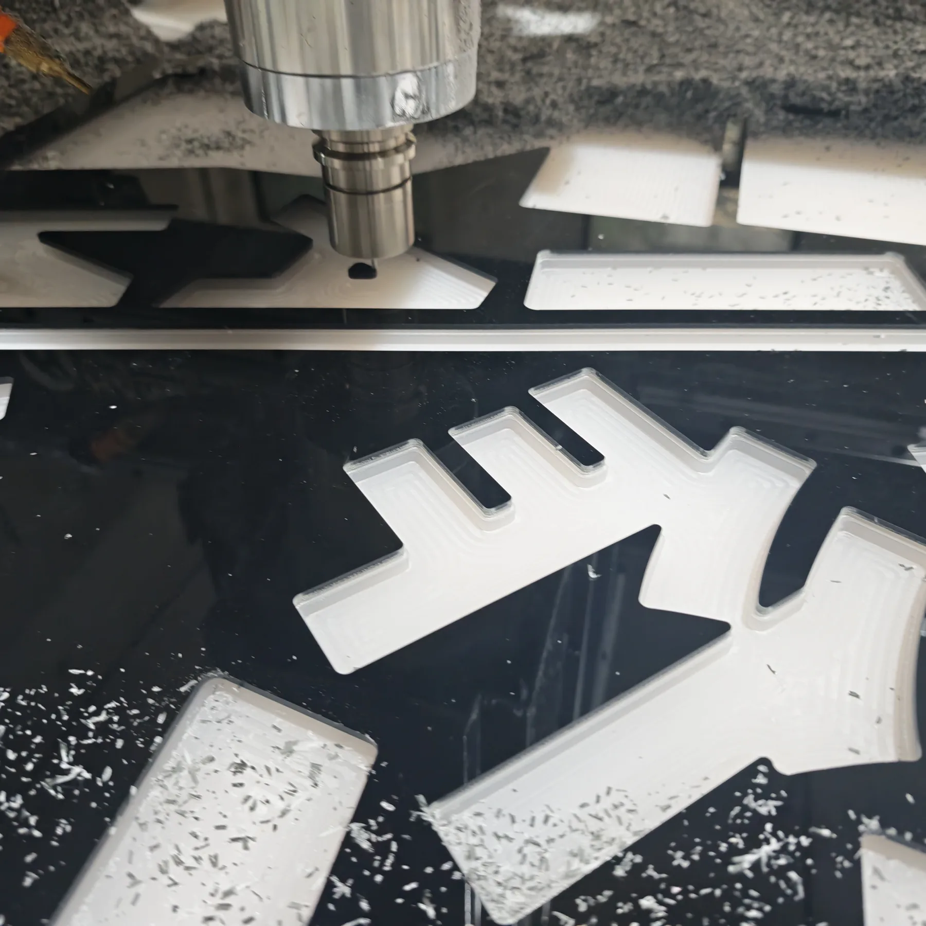 Precision CNC machining of custom acrylic components